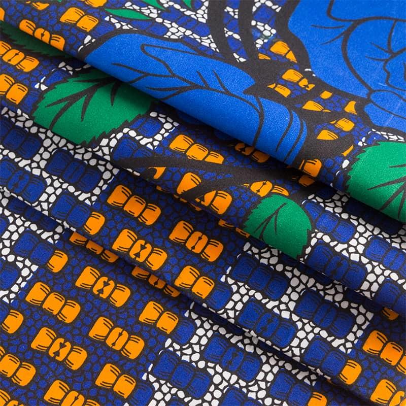 100% poliéster fibra química imitación batik tela ropa super cera estilo africano microfibra